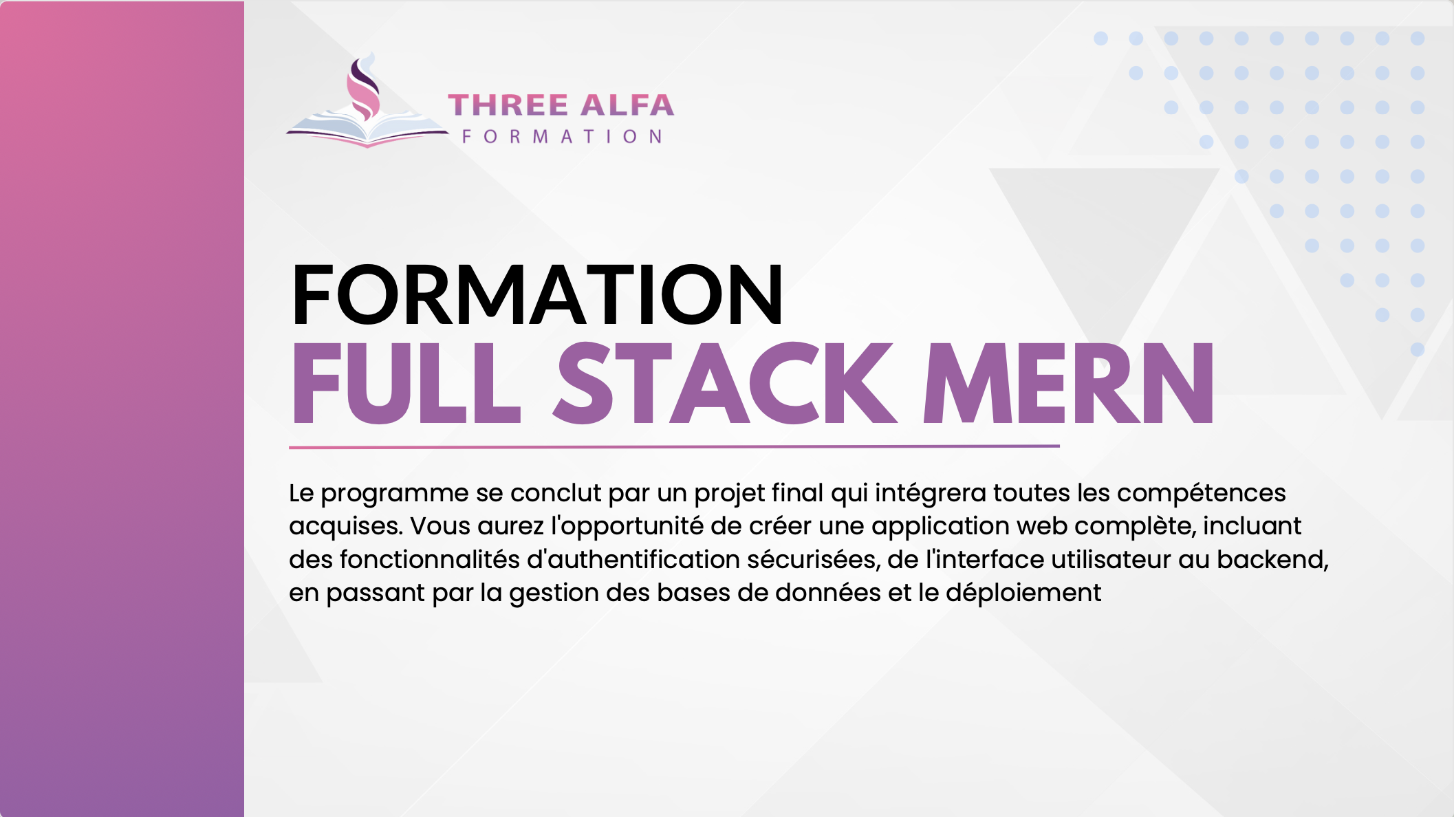 Formation Développement Web Full Stack